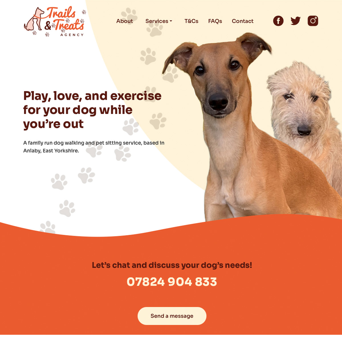 Trails & Treats Website