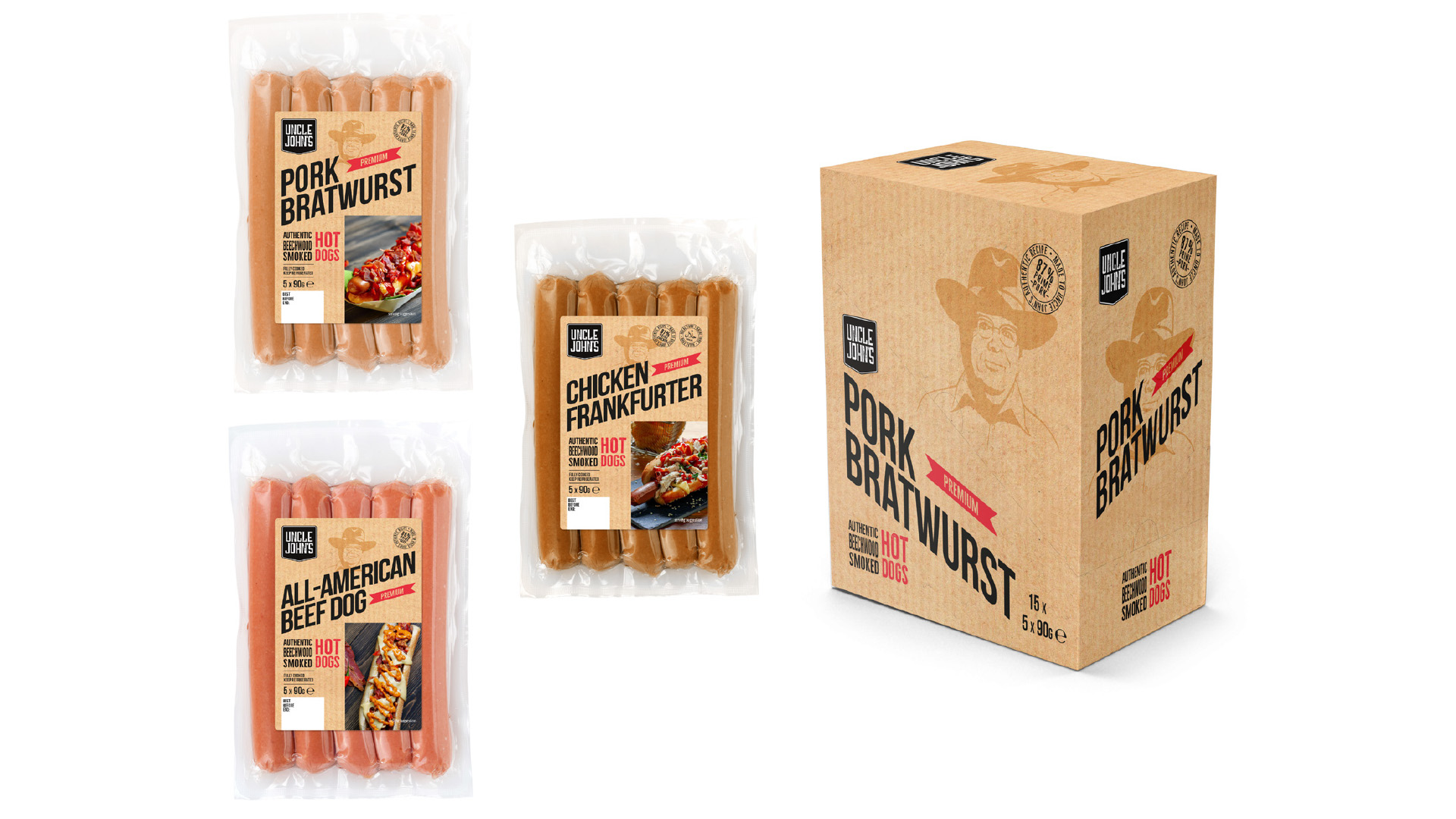 Uncle John Hot Dog Packaging