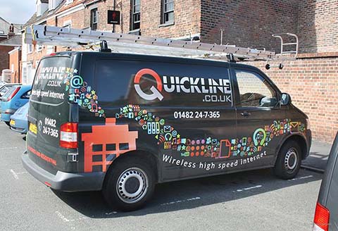 Quickline van livery